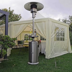Incalzitor de terasa din inox comercial Brolly High End 13 Kw masa cu LED Activa 13950 6