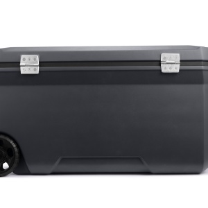 Lada frigorifica pasiva Coleman Convoy 97L, gri, cu manere si roti, balamale metalice 96 x 45 x 48 cm - 2213849 - Img 4