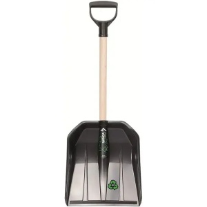 Lopata pentru zapada auto plastic, coada lemn 300X335X800 MM