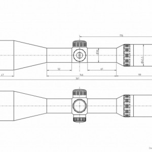 Luneta de arma pentru vanatoare Helia 2.4 - 12 x 56i, G4B - 10626 4