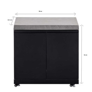 Modul bucatarie de exterior cu blat de lucru si spatiu depozitare Grandhall - K01000292W - Img 2