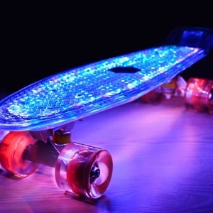 Penny board Mad Cruiser Full LED ABEC 7-albastru - Img 2