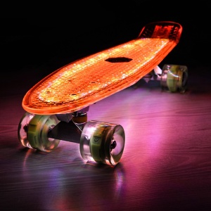 Penny board Mad Cruiser Full LED ABEC 7-oranj - Img 6