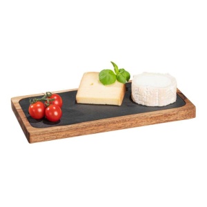 Platou servire si tocator din lemn de accacia 30x15x2 cm Ava Wenko Black Outdoor Kitchen - 55103100 - Img 9