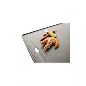 Plita din fonta cu 2 fete neteda si grill 38 x 39 cm Char-Broil - 140573 preparat