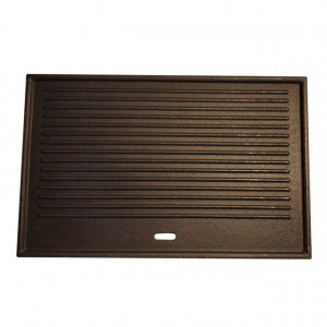 Plita din fonta cu 2 fete neteda si grill 41,5 x 26,5 cm pentru gratarele Activa Lord 302 - 20003 fata gratar