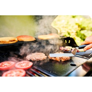Plita reversibila cu 2 fete neteda si grill din fonta pentru gratar Essential Char-Broil 140133 - Img 3