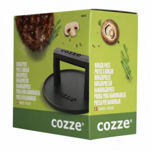 Presa din fonta pentru hamburger carne Cozze diametru 16 x 8 cm - 90375 6