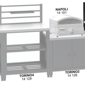 Raft modular de colt Torino 3 Cattara pentru bucatarie exterioara 47x47x123cm - TT14127 - Img 7