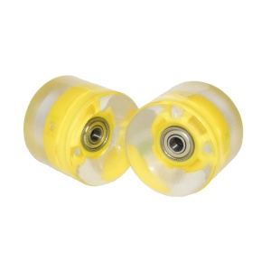 Roata LED penny board ABEC 7 galbena-2 bucati - Img 3