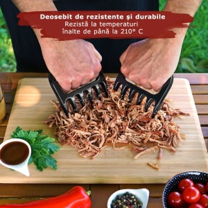 Set 2 gheare 11,5x11 cm pentru carne si preparate pulled pork Grillart - GA-1025 - Img 4