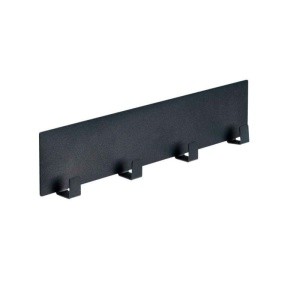 Sina magnetica cu carlige Wenko Black Outdoor Kitchen 30 x 6,5 x 2 cm negru - 55014100