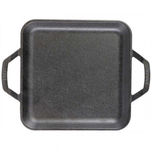 Tava patrata cu doua manere Chef Collection Lodge 28 cm - L-C11SGR de sus