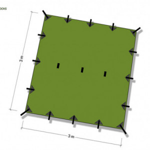 Tenda 3x3m DD Hammocks Protectie UV50+ - 0707273931719