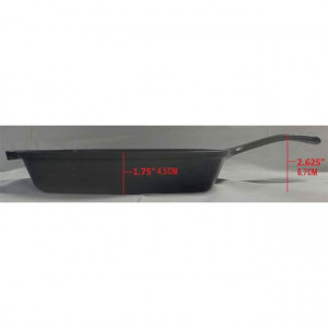 Tigaie grill adanca patrata din fonta cu maner Lodge 26,7 cm - L-8SGP3 7