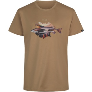 Tricou Daiwa D-Vec Hoodie Pike Sand