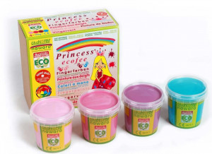 cutie finger painting princess oekonorm 4 culori ecologice