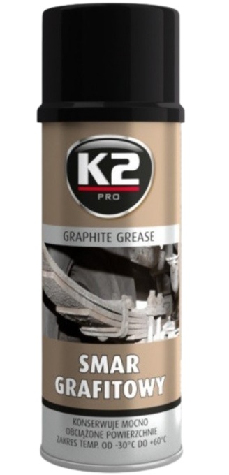 Spray vaselina grafitata K2 GRAPHITE GREASE W130, 400 ml