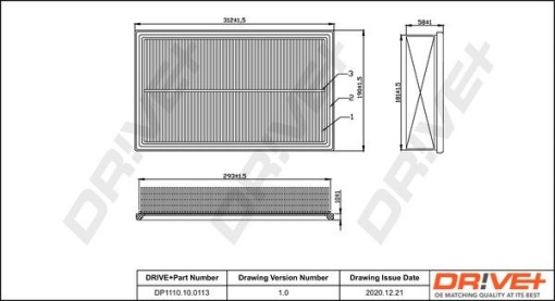 Filtru de aer Dr!ve+ DP1110.10.0113 echivalenta C 32 191