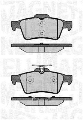 MAGNETI MARELLI 363916060243 Plăcuțe de frână echivalenta GDB1621 /. GDB2086