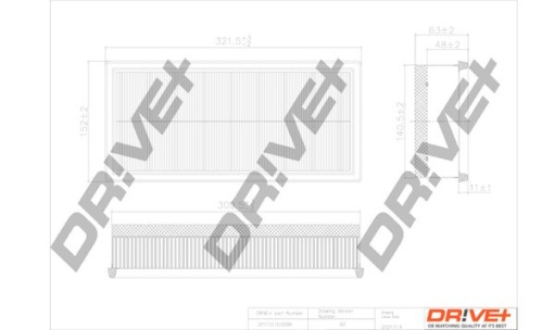 Filtru aer Dr!ve+ DP1110.10.0096 echivalenta C 32 108