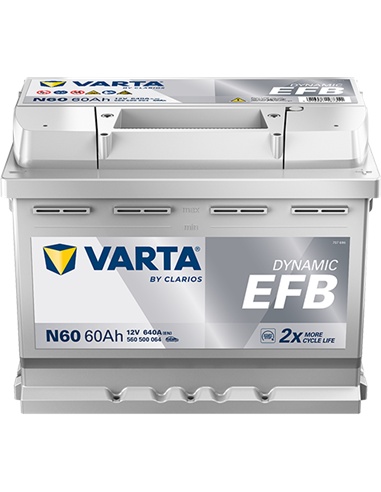 VARTA DYNAMIC EFB N60 12V 60Ah 640A