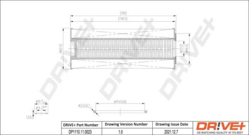 Filtru de ulei Dr!ve+ DP1110.11.0023