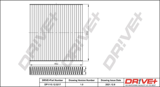 Filtru polen TOYOTA LAND CRUISER VAN (_J15_) 3.0 D4d 4WD (KDJ155, KDJ150) diesel 190 cai DRIVE DP1110.12.0217