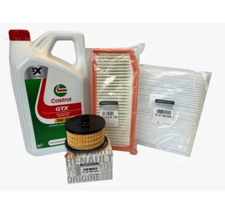 Pachet revizie schimb ulei Dacia Logan / Sandero 0.9 TCE Euro 6 Ulei Castrol RN17