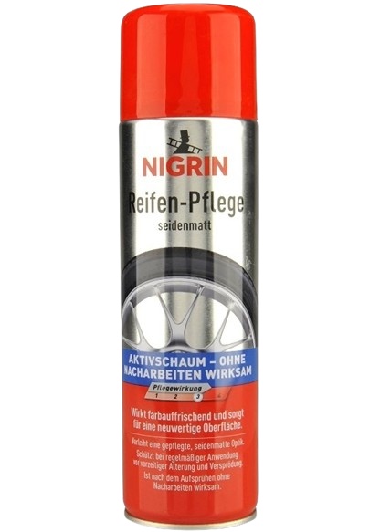 Spray pentru intretinere cauciucuri NIGRIN Reifen-Pflege 74075, cu spuma activa, 500 ml
