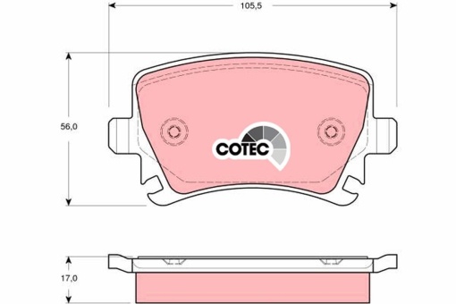 TRW COTEC GDB1551 Plăcuțe de frână