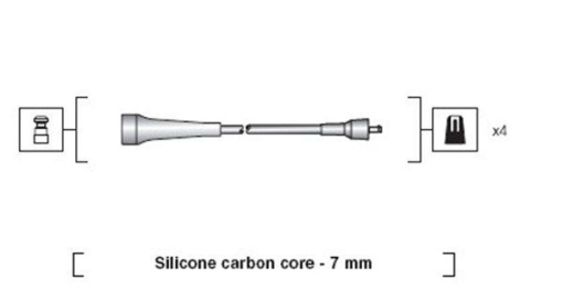 MAGNETI MARELLI 941318111263 / MSK 1263 Set cablaj aprindere pentru RENAULT LAGUNA, MEGANE, ESPACE
