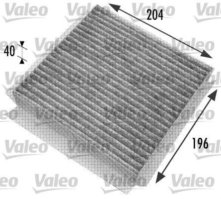 VALEO CLIMFILTER PROTECT 698 774 Filtru, aer habitaclu echivalenta CUK 2032