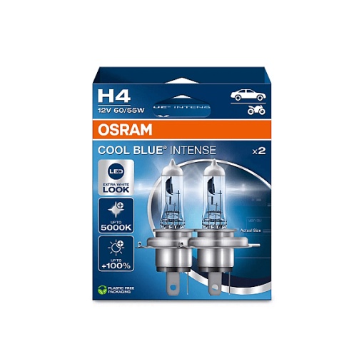 Osram Bec 60/55W 12V H4 Cool Blue Intense 2 set