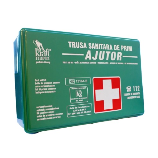 Trusa sanitara de prim ajutor auto, Kraftmann VID2142