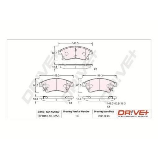 DRIV-DP1010.10.0258 echivalenta GDB1843