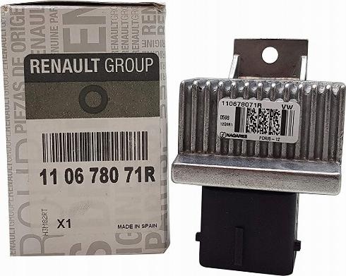 Releu Bujii Incandescente 1.5dCi Euro 5-6, LOGAN 2, DUSTER 2, DOKKER, Original Renault 110678071R