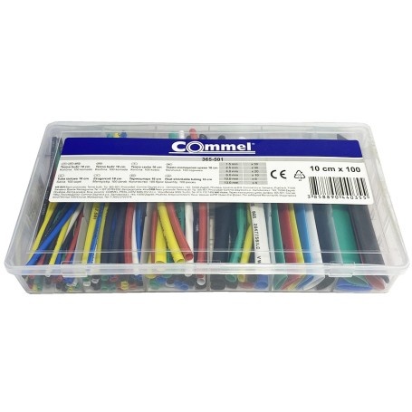 Set 100 tuburi termocontractabile color, 100mm - 365-501 Cod produs 56690