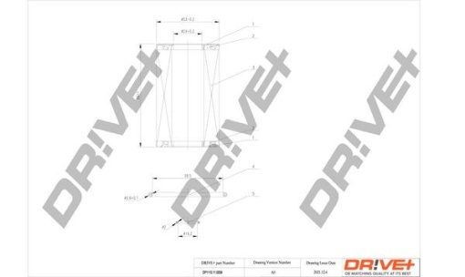 Dr!ve+ DP1110.11.0059 Filtru ulei echivalenta HU611x