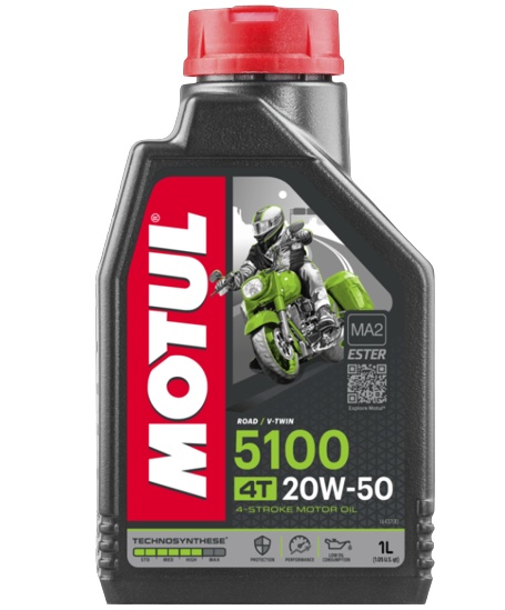 Ulei motor 4T MOTUL 5100 20W50, volum 1 litru, sintetic