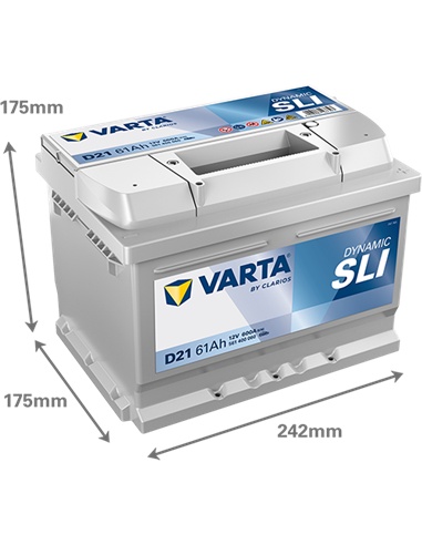 VARTA DYNAMIC SLI D21 12V 61Ah 600A