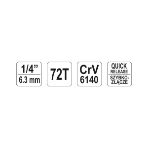 Antrenor cu clichet 1/4" Yato YT-0730 - Img 4