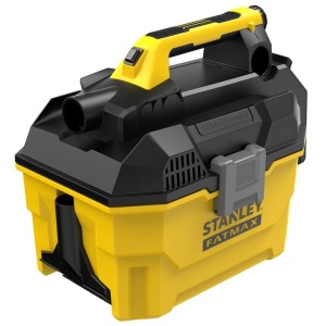 Aspirator umed uscat compatibil cu acumulator 18V Stanley Fatmax SFMCV002B-XJ, capacitate 7.5litri, accesorii aspirare spatii inguste, functie suflare, livrat fara acumulator si incarcator