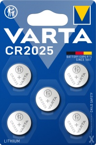 Baterie Varta CR2025 12V • Set 5 buc