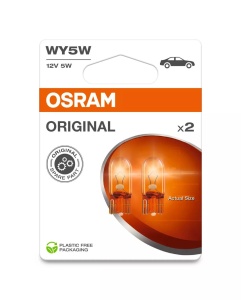 Bec Osram WY5W | 12V - L2.1x9.5d - Set 2 buc