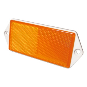 Catadioptru dreptunghiular cu suruburi 103x40mm Galben