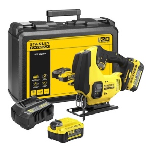 Ferastrau Pendular 18V, Stanley Fatmax V20, 2 x 4.0 Ah, Cutie Depozitare