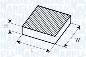 MAGNETI MARELLI 350203065010 Filtru, aer habitaclu echivalenta CUK 2243 - Img 3