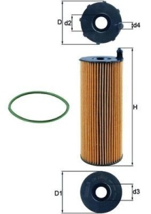 MAHLE ORIGINAL OX 196/3D Filtru ulei - Img 3