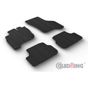 Set 4 covorase cauciuc dedicate VW e-GOLF VII HB 06.2014-2020/rubber mat
